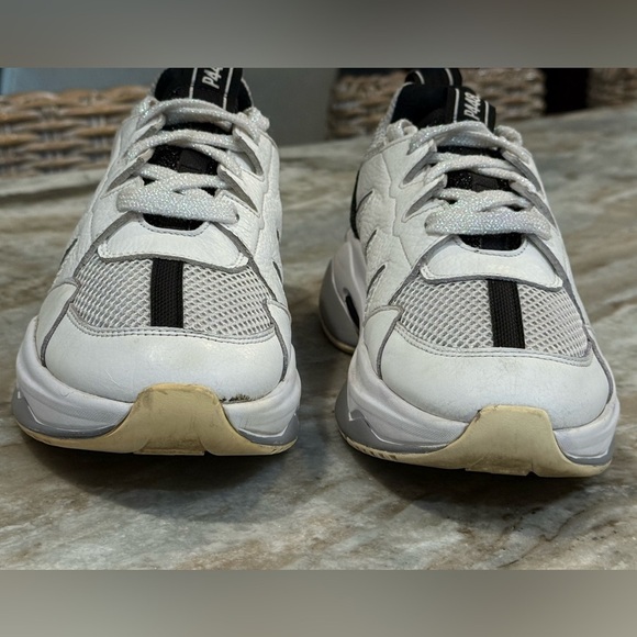 Women’s P448 Luke white glitzy chunky sneakers- Size 37 - Picture 6 of 13